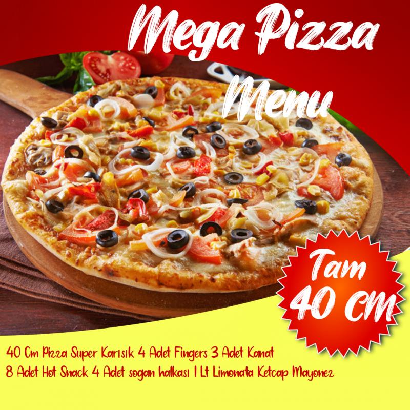 Mega Pizza Menü En Uygun Fiyatlarla